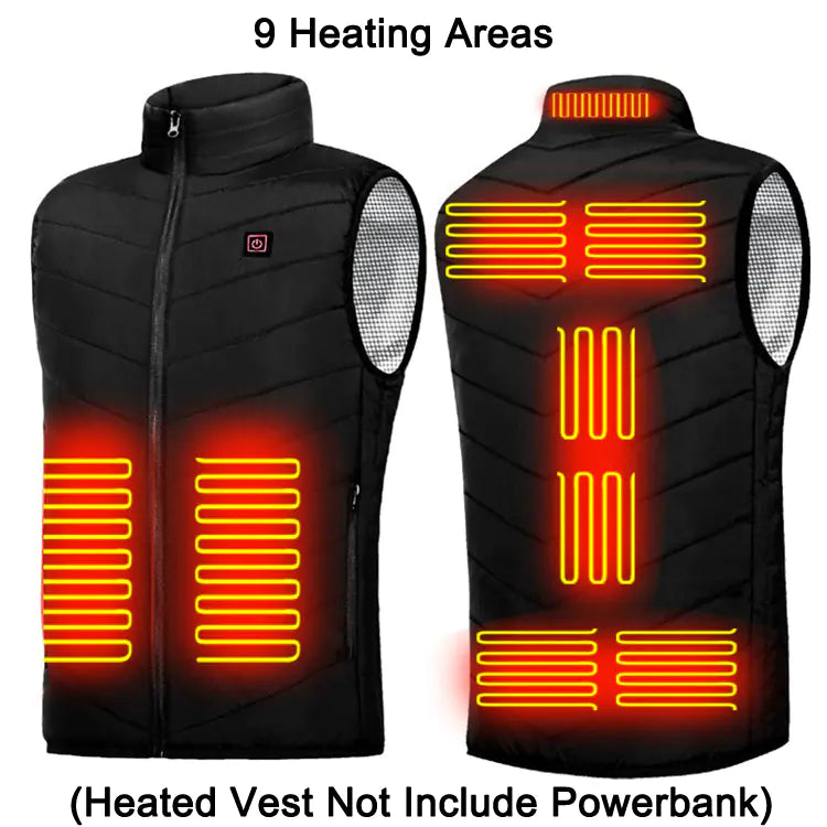Unisex Winter USB Heated Jacket for Men and Women