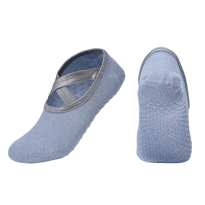 Fashion Silk Anti-Slip Yoga Ankle Socks for Women