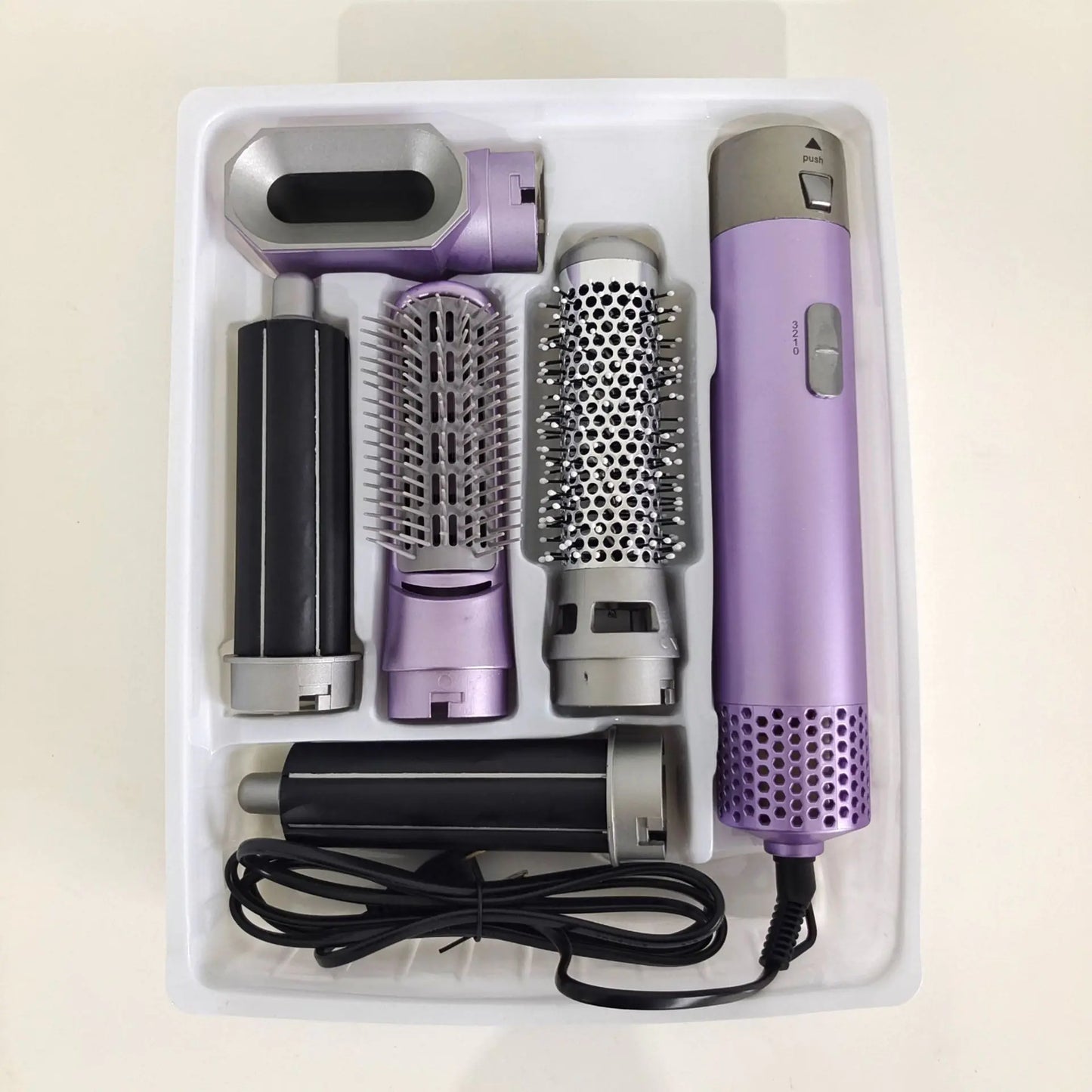 LuxeTress™5-in-1 Hot Air Brush and Curling Iron Styler
