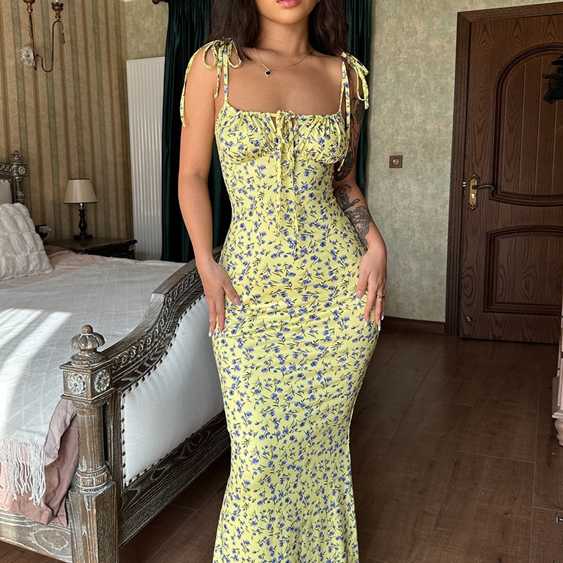Verdant Vibe™Floral slim and sexy long dress