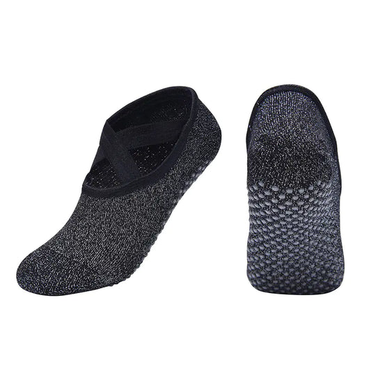 Fashion Silk Anti-Slip Yoga Ankle Socks for Women
