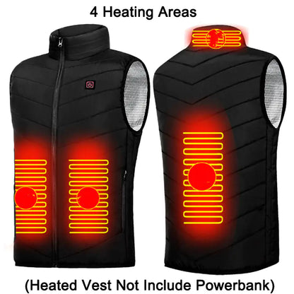 Unisex Winter USB Heated Jacket for Men and Women