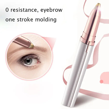 Portable Rechargeable Electric Eyebrow Trimmer for Women
