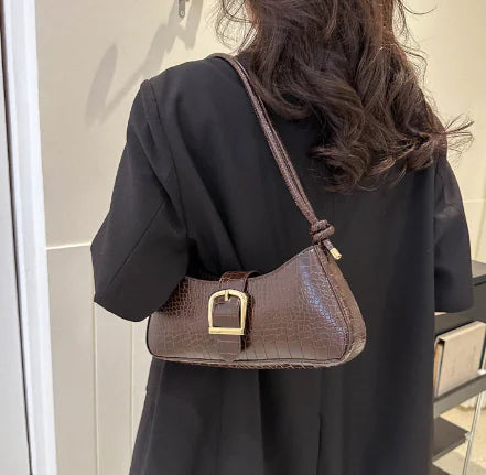 Versatile High-Quality Texture Messenger Shoulder Bag