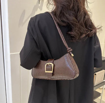 Versatile High-Quality Texture Messenger Shoulder Bag