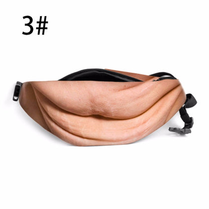 Novelty Fake Belly Waist Bag