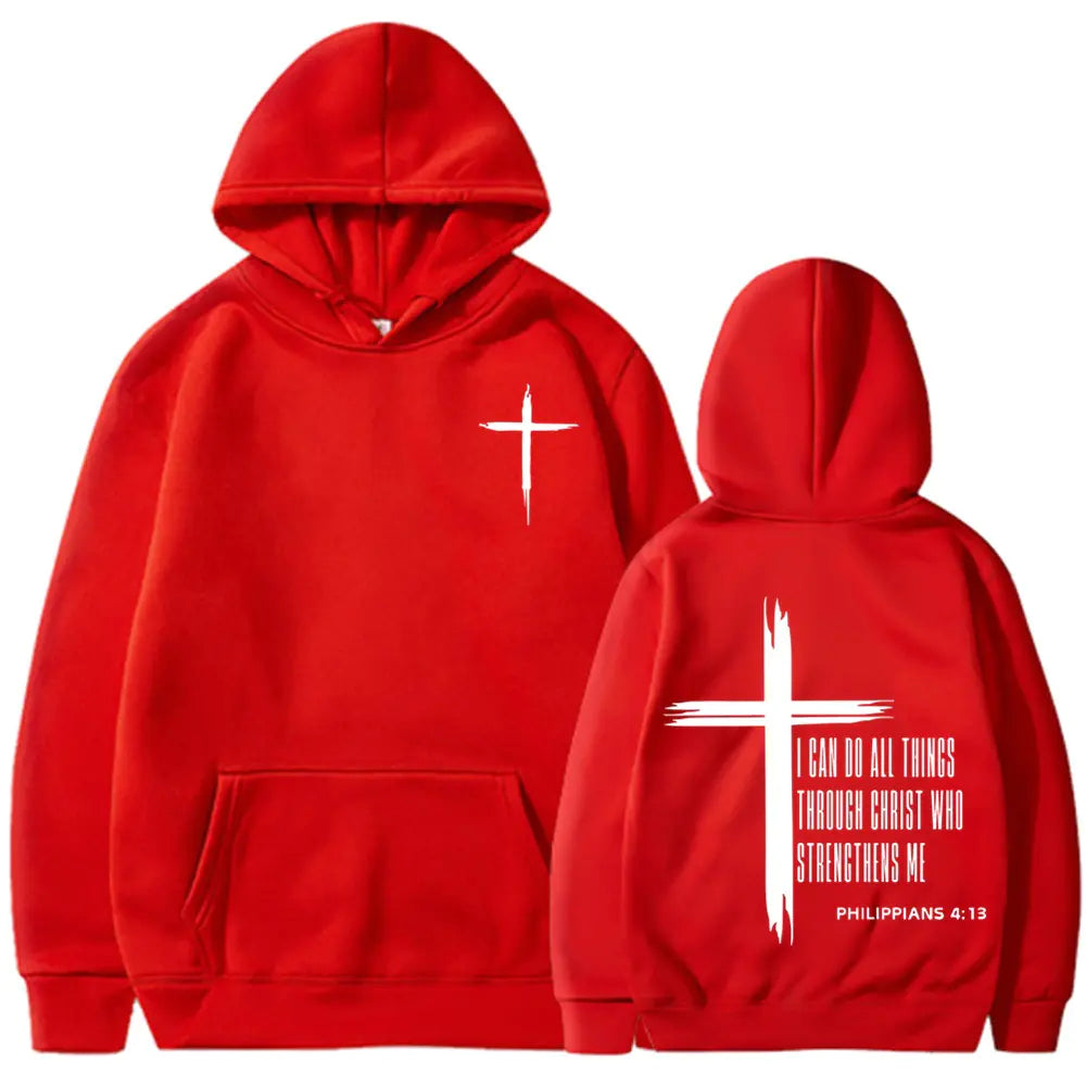 RetroCrucifixTMChrist Motivational Hoodie