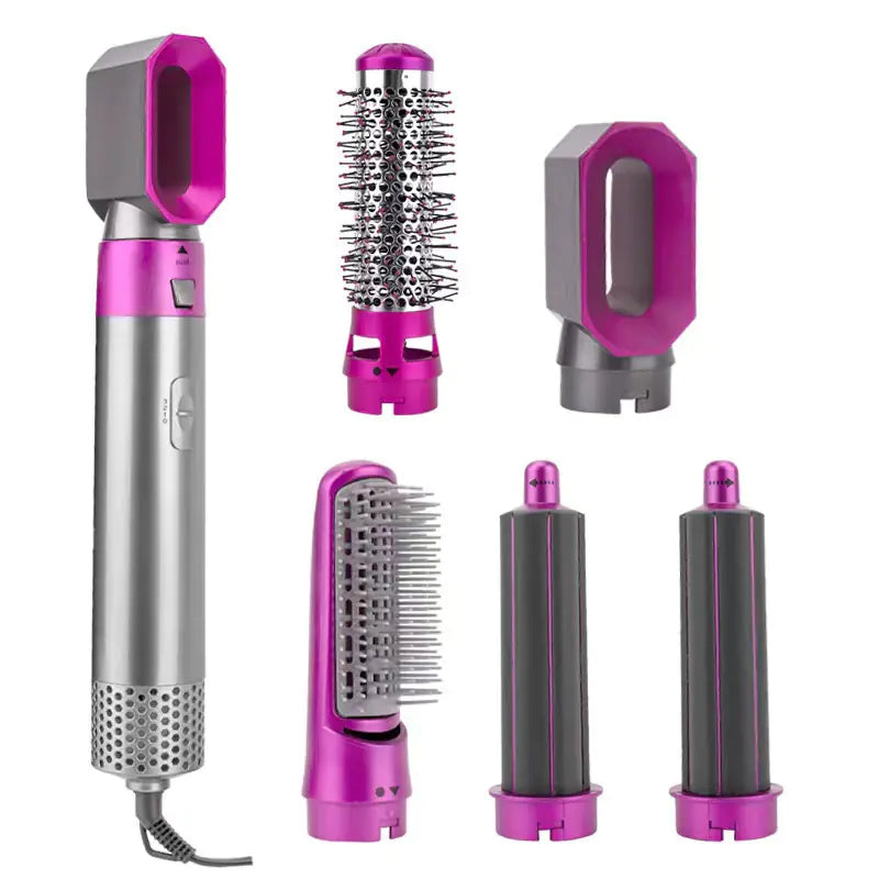 LuxeTress™5-in-1 Hot Air Brush and Curling Iron Styler
