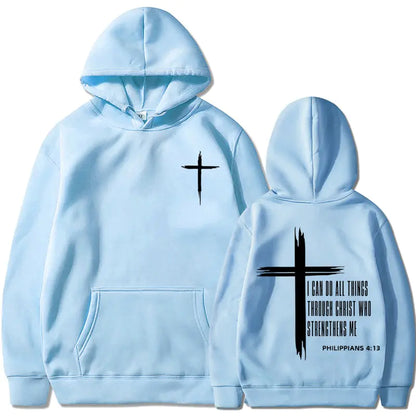 RetroCrucifixTMChrist Motivational Hoodie