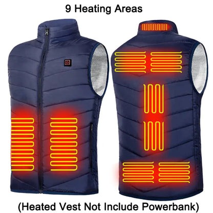Unisex Winter USB Heated Jacket for Men and Women