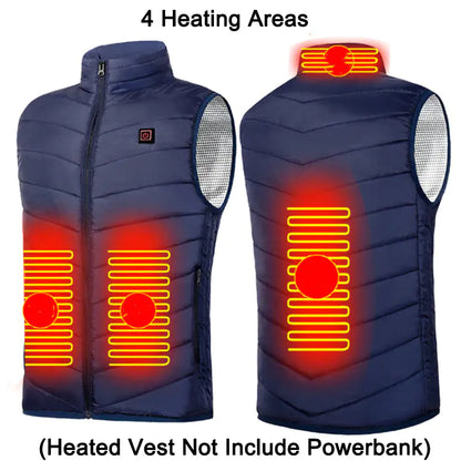 Unisex Winter USB Heated Jacket for Men and Women