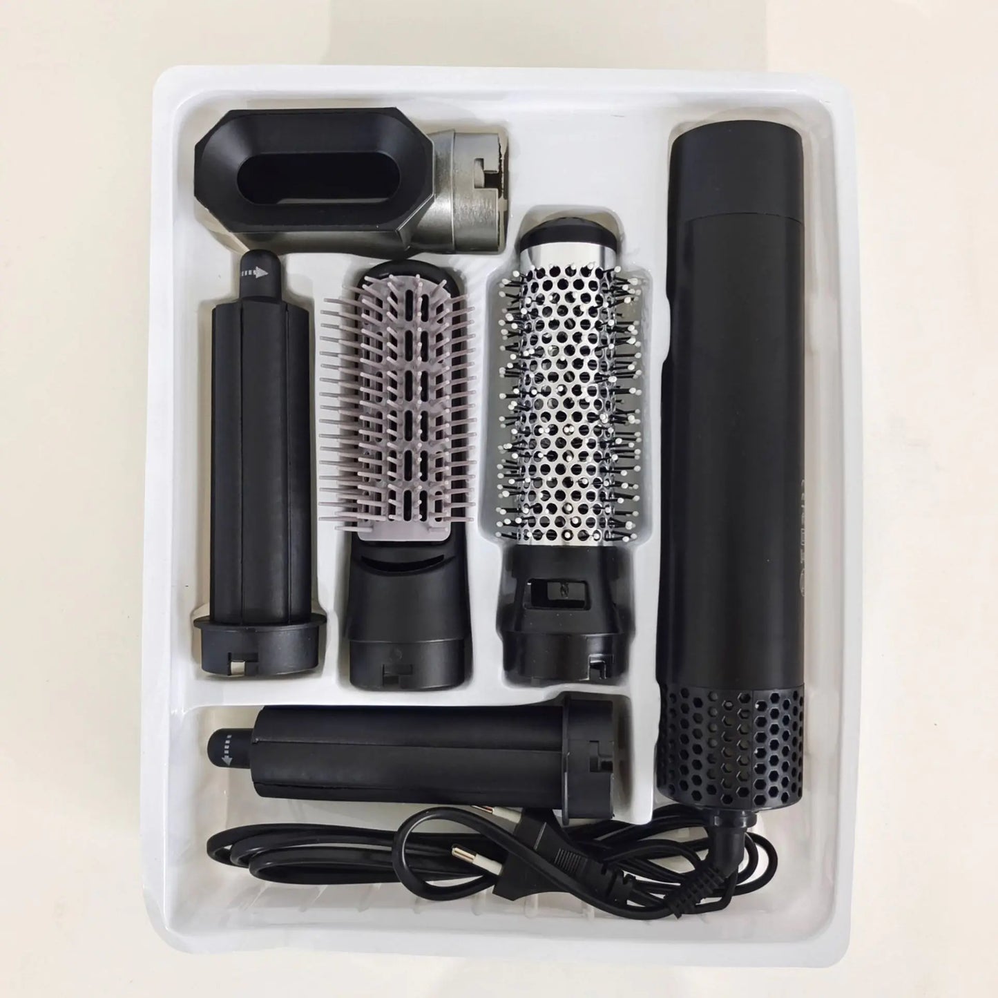 LuxeTress™5-in-1 Hot Air Brush and Curling Iron Styler