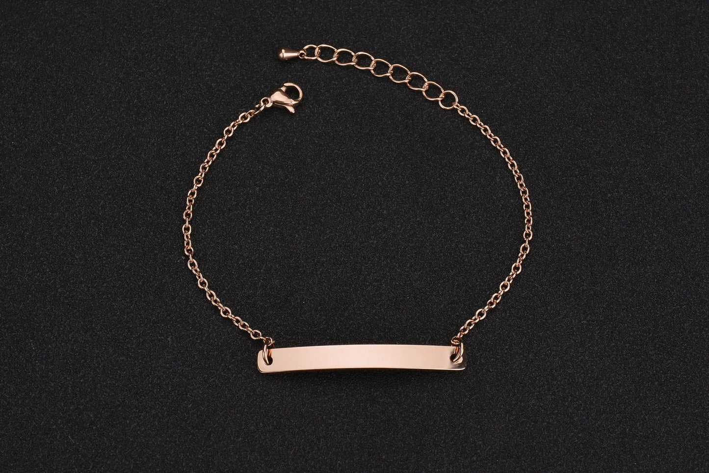 Custom Engraved Stainless Steel Tri-Color Bracelet