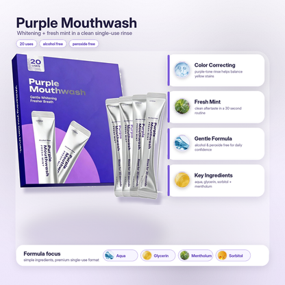 GlowRinse™Purple Mouthwash For Daily Oral Hygiene