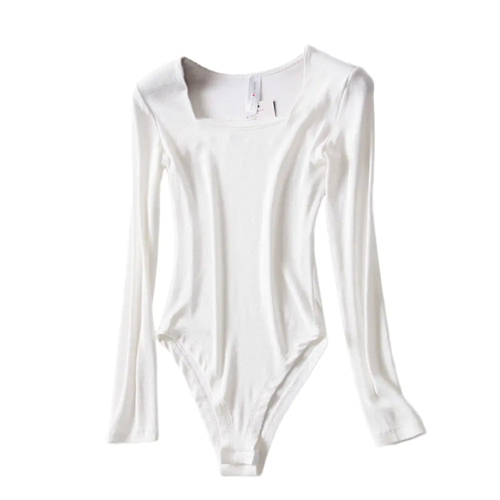 Women's Square Neck Long Sleeve Bodysuit