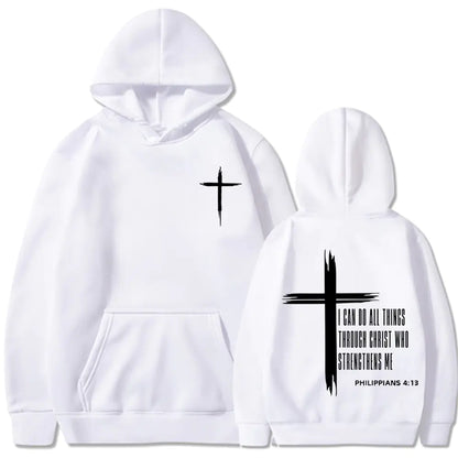 RetroCrucifixTMChrist Motivational Hoodie