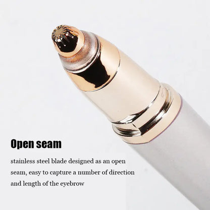 Portable Rechargeable Electric Eyebrow Trimmer for Women