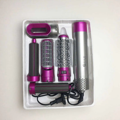 LuxeTress™5-in-1 Hot Air Brush and Curling Iron Styler