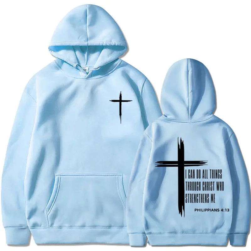 RetroCrucifixTMChrist Motivational Hoodie
