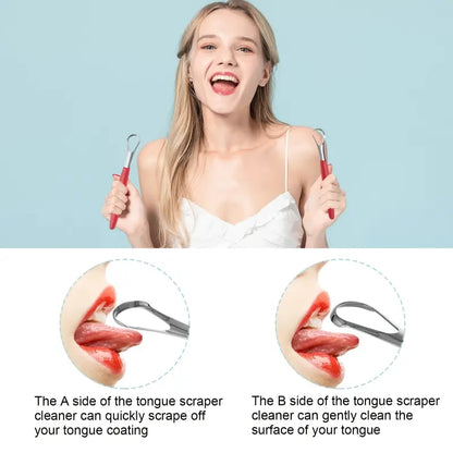Stainless Steel Tongue Cleaner for Fresh Breath